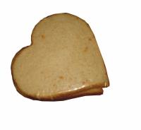 Pan de molde forma corazon tamaño estandar
