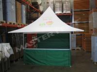 Carpa plegable con voladizo