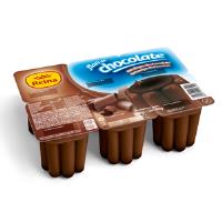 Sin gluten Flan de Chocolate con Sirope de Chocolate