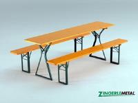 Set mesa y banco plegable