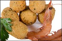 Croquetas de gambas pil-pil