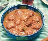 Albondigas con guisantes